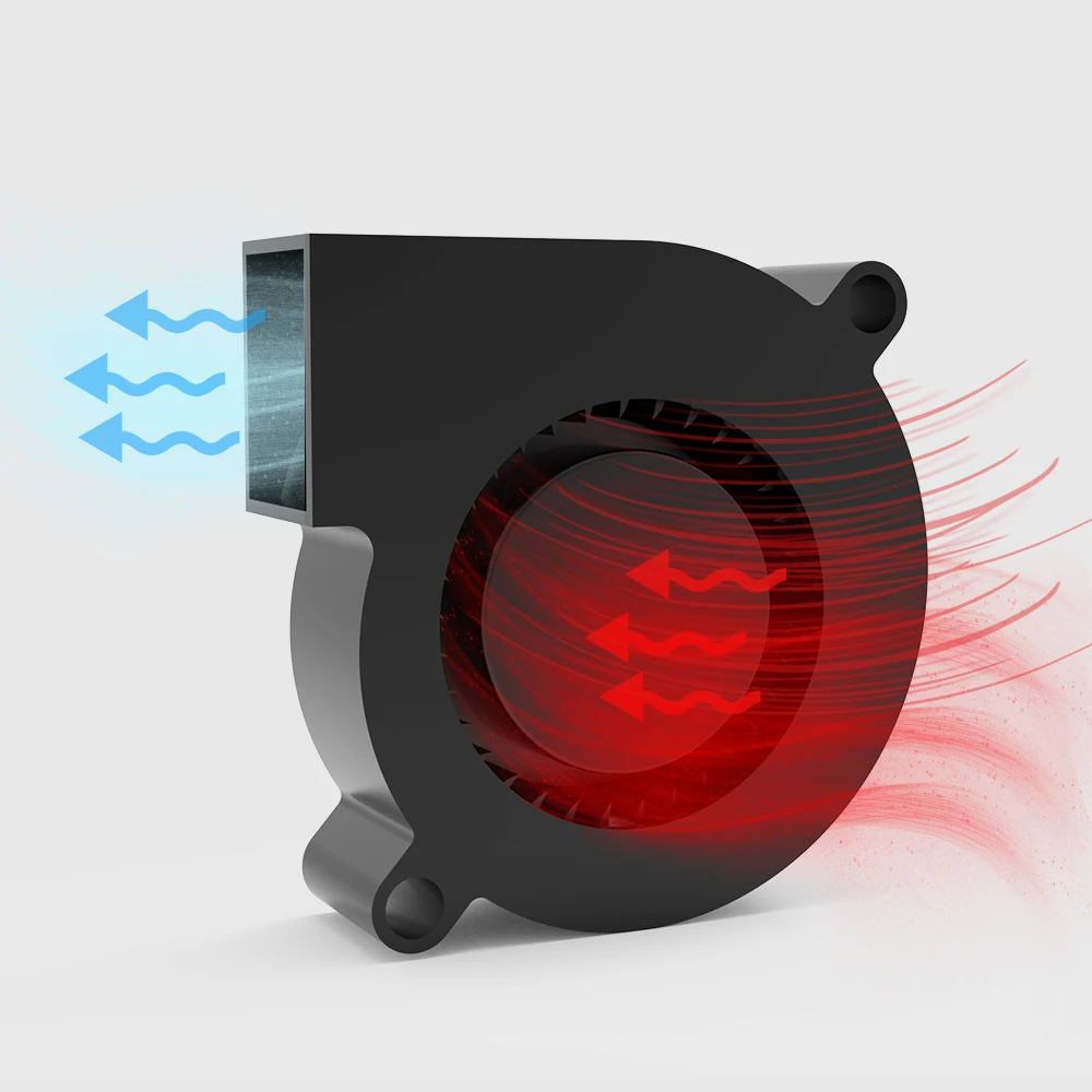 Per Creality K2 Plus 2507/3010/5015 Tubo della ventola Scheda madre Asse Ventole di raffreddamento Parti di ricambio per stampante 3D per K2