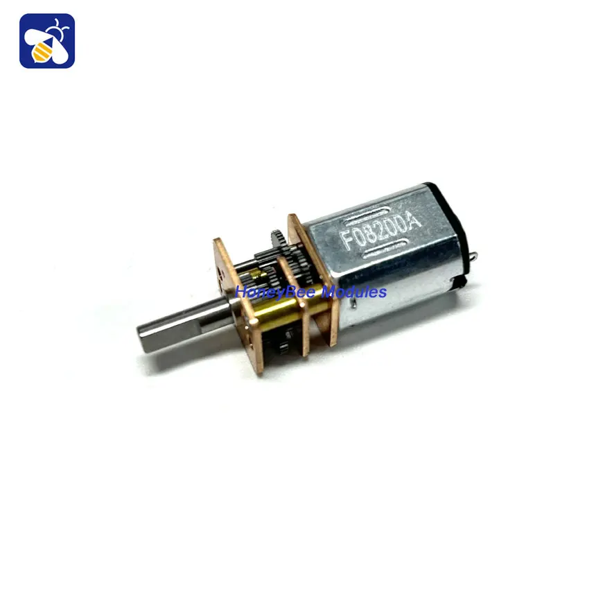 N20 Geared Motor 6V Micro DC Gear Motor Low Speed Motor with D-Shaft Rubber Tyre Kit