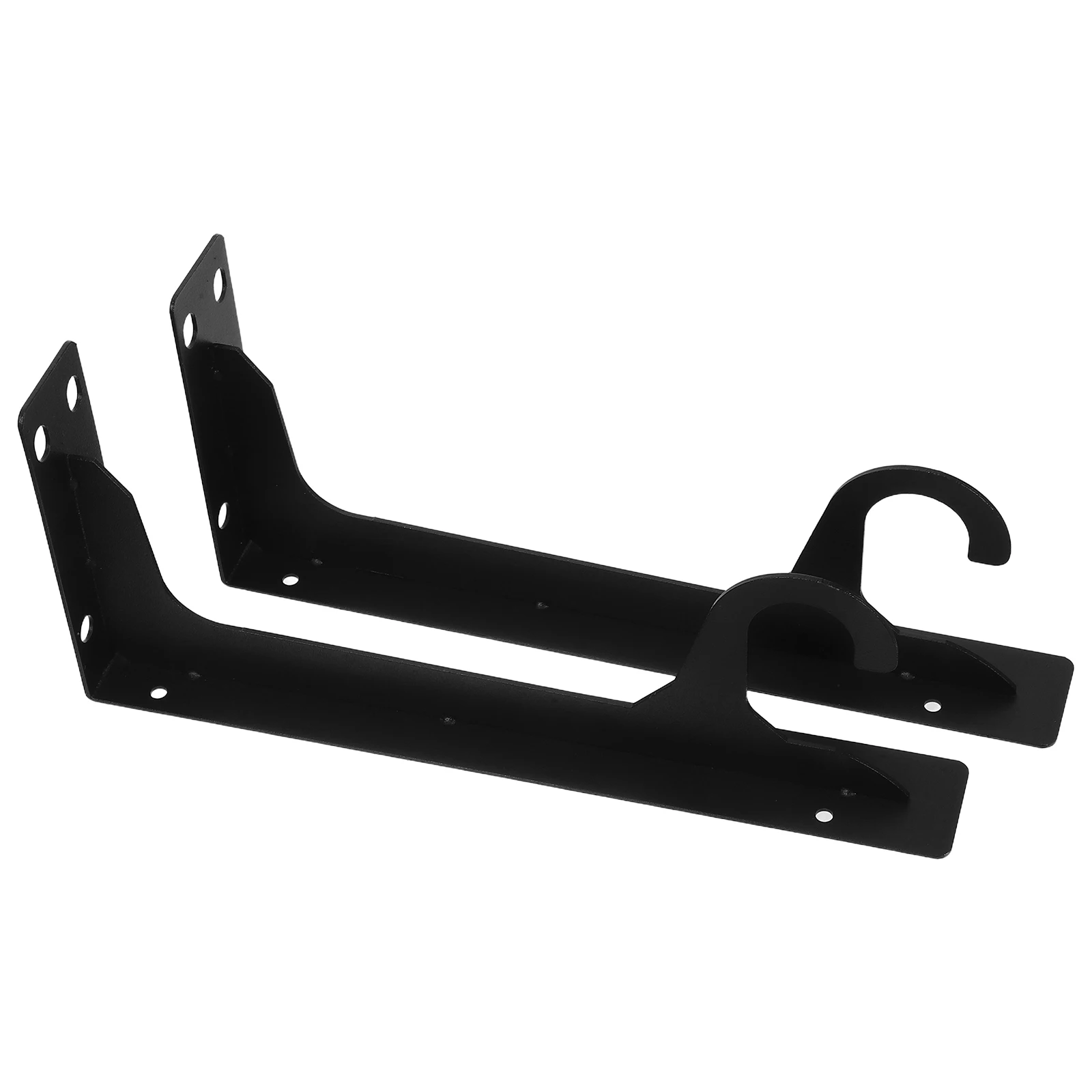 

2 комплекта сверхмощных невидимых кронштейнов для полок, скрытая опора с крючками, плавающие кронштейны двойной функции для кухни, ванной комнаты, офиса