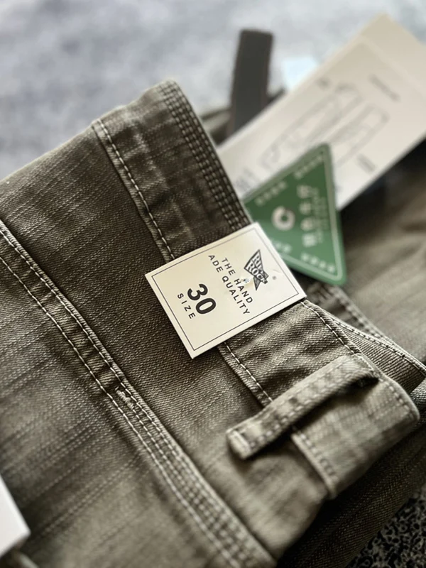 

Riff Ro Japanese Sle Retro ey een Vintage Straight Leg Casual High Waist Jeans Youthful ular Long Pants Cotton Pol...