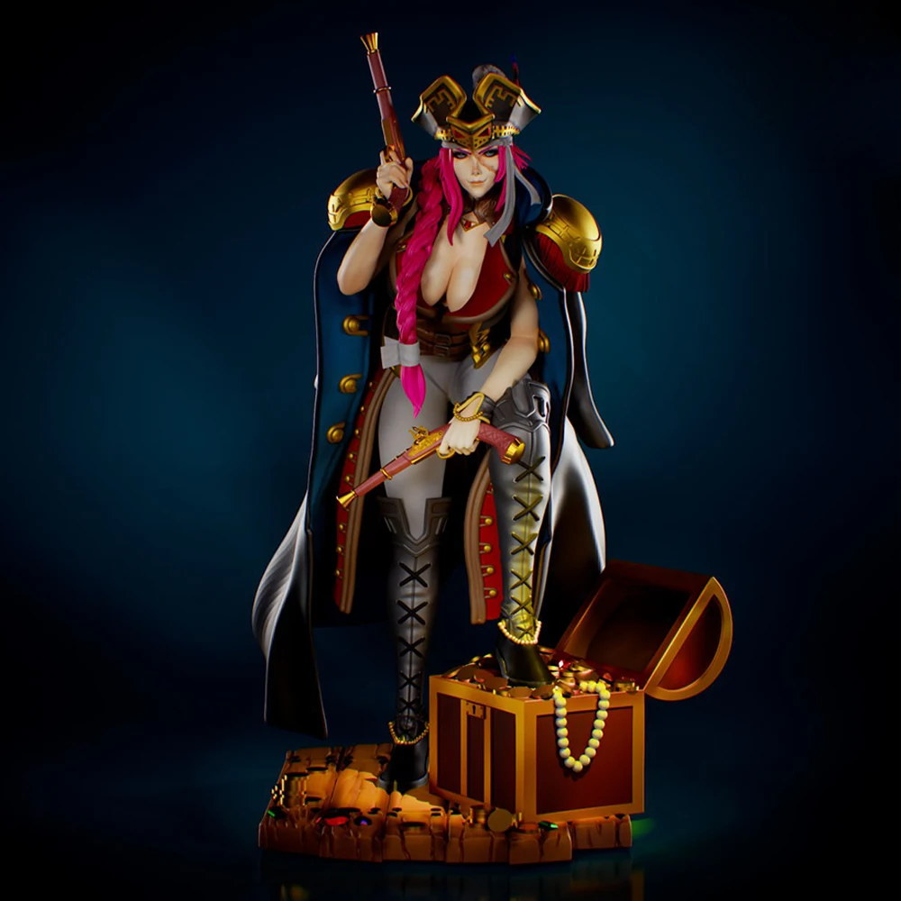 

1/24 Scale Sexy Belle Captain Resin Figure Model Kit Unassembled Unpainted DIY Collectible Miniature Hobby Toy