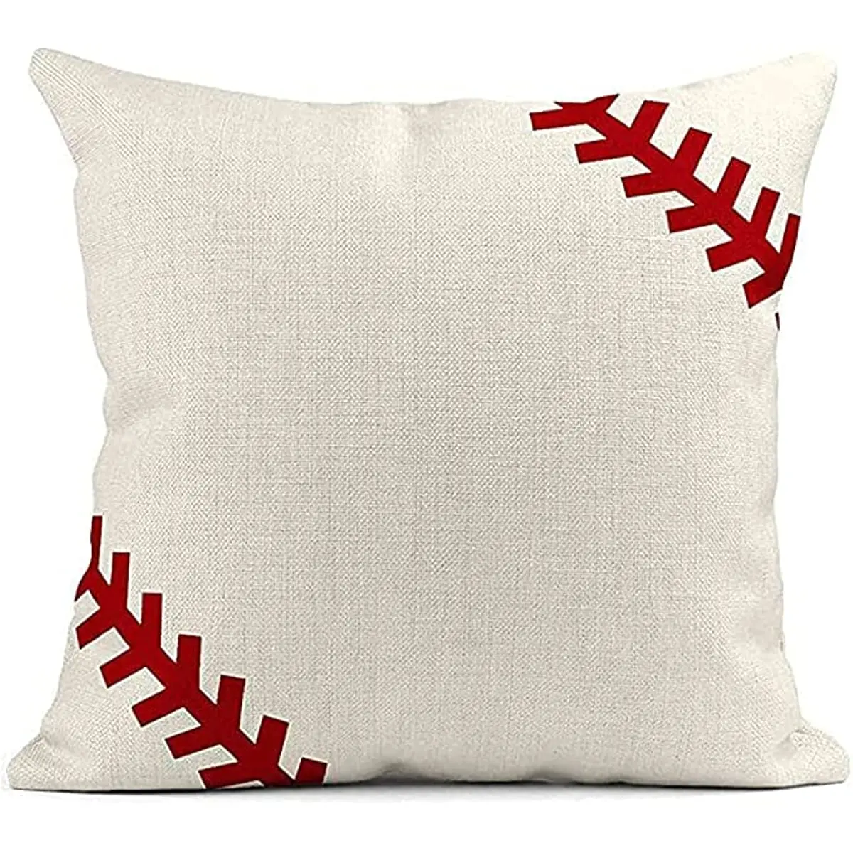 Funny Sports Throw Pillows Case Set of 4 Square Sport Game Pillowcase Soccer Baseball Football Home Decor 18X18 Inch Sofa Bed