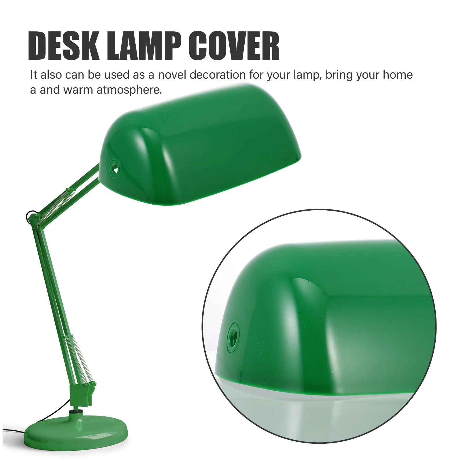 Retro Lampshade Set of 2 – Vintage Table Lamp Cover, Plastic Light Shade for Home Decor