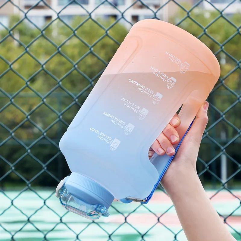 2L Motivational Water Bottle with Straw Time Tomatodo Marker Large Jug Outdoor Gym Fitness Direct Drink Cup Botella De Agua