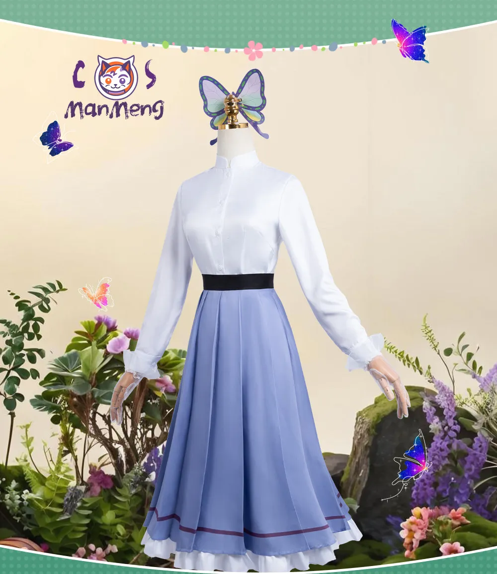 

New In stock Kochou Shinobu Cosplay Costume Halloween Christmas Comic Game Anime S-2XL Rose Women Skirt casual leisure Clothing