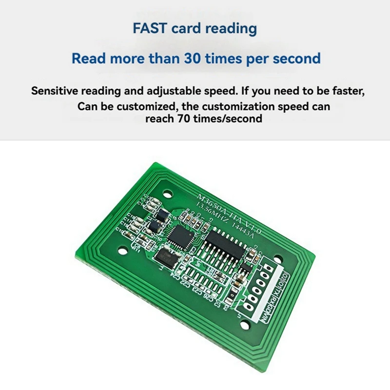최고 거래 M3650A-HA RFID 리더기 13.56Mhz IC 카드 리더기 UART TTL 3.3-5V RFID 태그 리더기 F08 S50 S70 카드 리더기 모듈