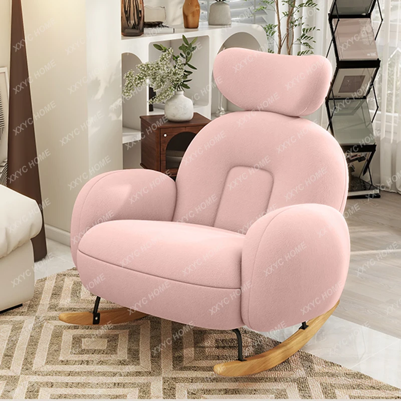 HHAccent Mecedora Silla Blanca Lectura de Lujo Silla de Tendencias de Diseño Usado