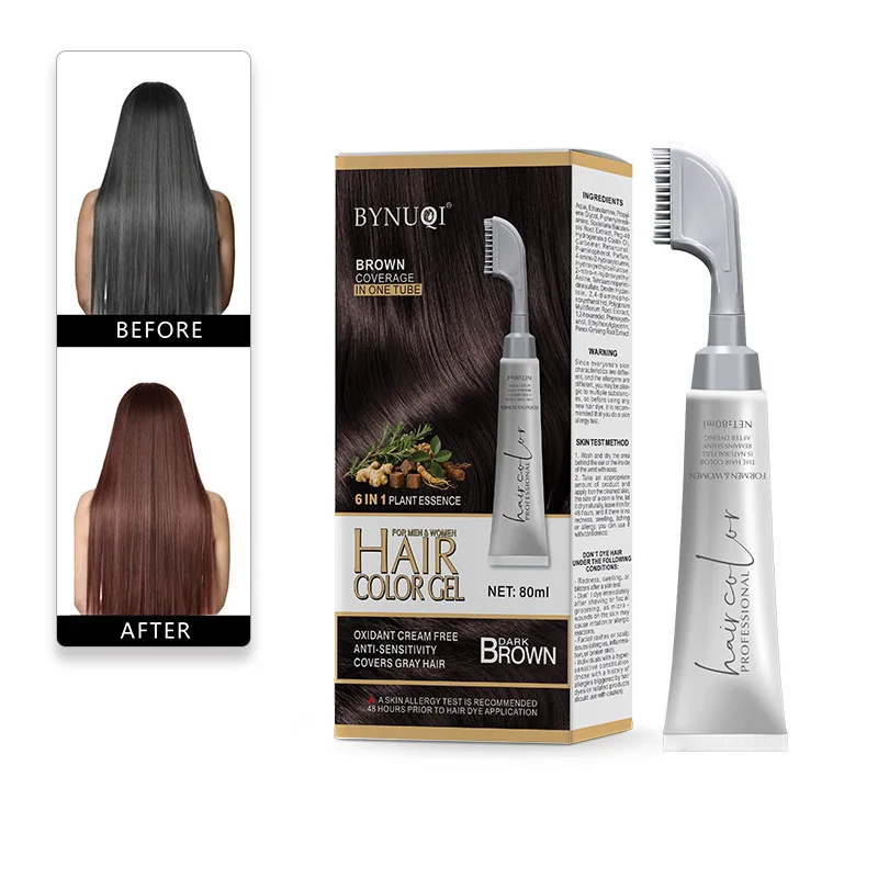 

Permanent Hair Shampoo Organic Natural Fast Hair Dye Plant Essence Hair Colorng Cream Cover Dye Shampoo For Women Men