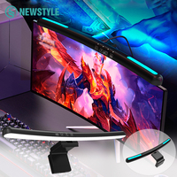 LED Monitor Light Bar RGB Screen Hanging Lights Curved Screen Monitor USB Reading Gaming Lighting Eye-Care Stepless Dimming