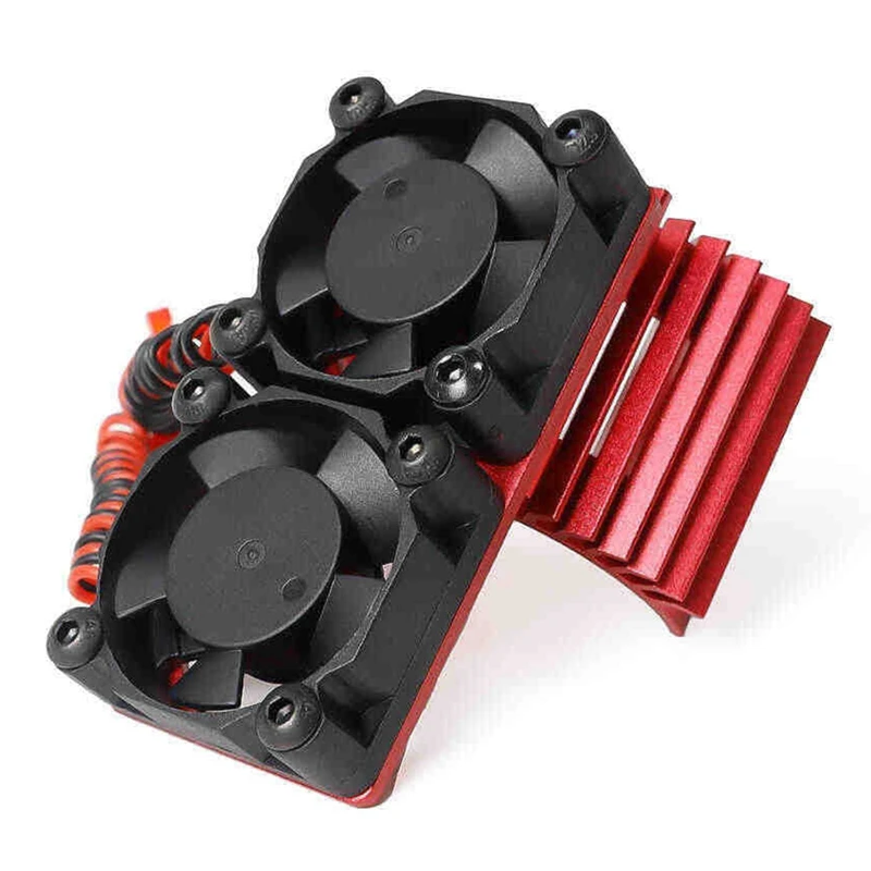 Motor Dual Cooling Fans Heatsink 380 540 550 3650 3660 Radiator 36Mm RC Car Ship Part