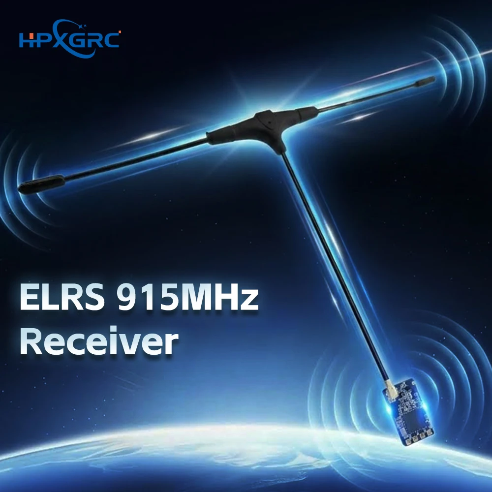 

ELRS 915MHz Nano Receiver with 50mW Telemetry, Ultra-Light 0.6g Long Range FPV Receiver IPEX1 for RC Drone Fixed Wing