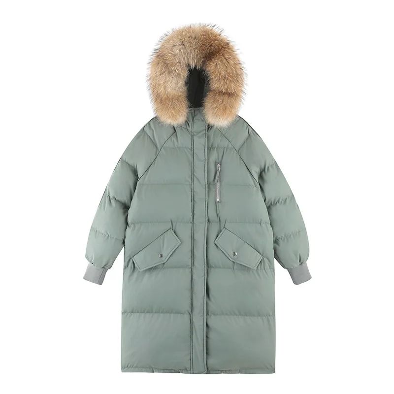 Women Fashion Warm Thicken Loose Down Jacket Winter Short Jacket Hooded Fur Collar Cotton Coat Korean Parkas Basic Tops Mujer