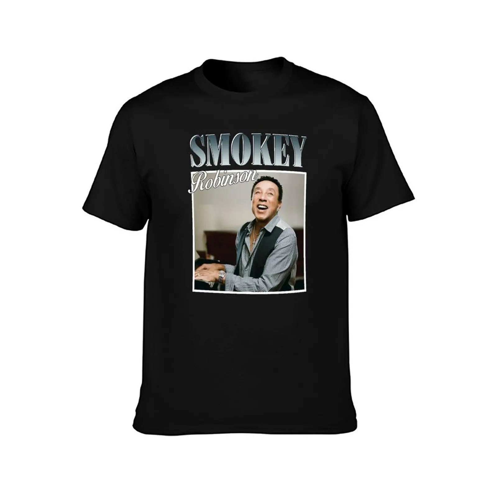 Smokey Robinson The King Of Motown T-Shirt Light Athletic Short Sleeve Tee Shirt T-Shirt