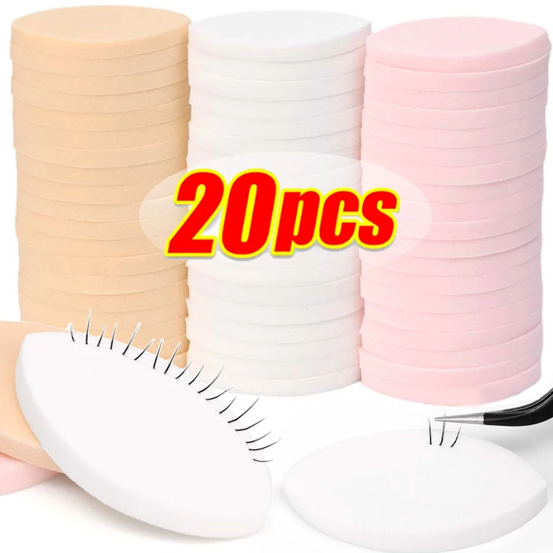 20pcs Beginner Lash Map Reusable Chart Wispy Lashes Pratice Eye Shape Sponges Lash Extension Practice Lash Mapping Makeup New