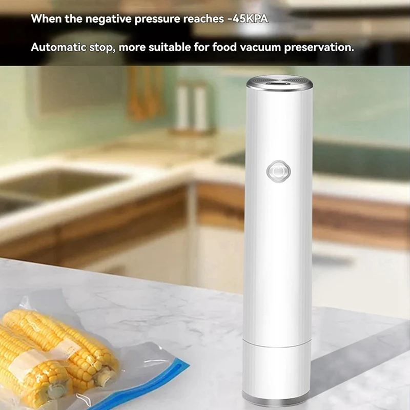 Cordless Handheld Vacuum Sealer - Food Preservation With 5Sealer Bags, Compact & Powerful