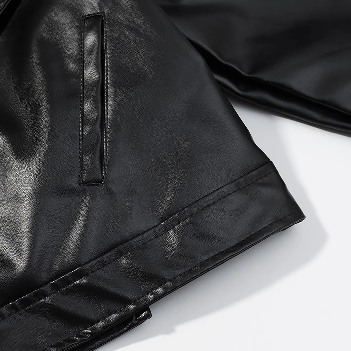 Faionable Motorcycle Sle ort Jaet Women's Premium Autumn New Arrival Versatile Outerwear Lady's Stand Fit Coat