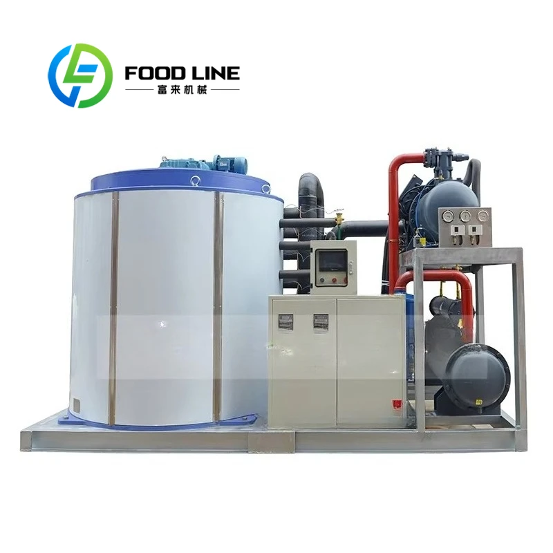 20 Ton Capacity Automatic Industrial Flake Ice Making Machine Stainless Steel 304 High-Accuracy 220V Water Cooling