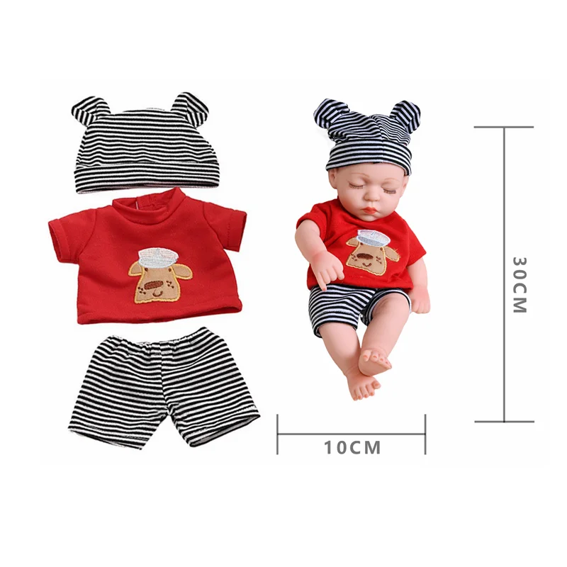 Baby Reborn Dolls Clothes for 30cm Baby Doll Dress Pajamas Jumpsuit Doll Clothes for 12 inch Reborn Doll DIY Toys for Girls