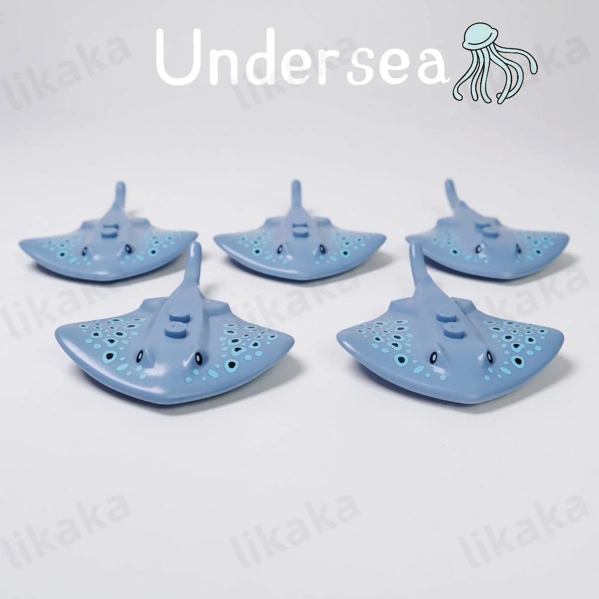 MOC Underwater Animals Building Blocks Toys for Children Rays Turtles Dolphin Fish Octopus Model Blocks Set Kids Toys Gifts