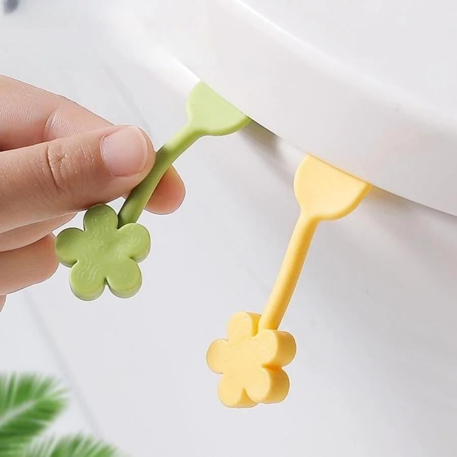 1 silicone aromatherapy toilet lid lifter toilet lid opener toilet seat handle fixed lift hand anti-dirty handle