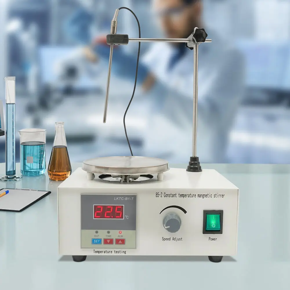 Digitaler Magnetrührer, Temperaturanzeige mit Heizplatte, Küchenrührer für Labor/Heim