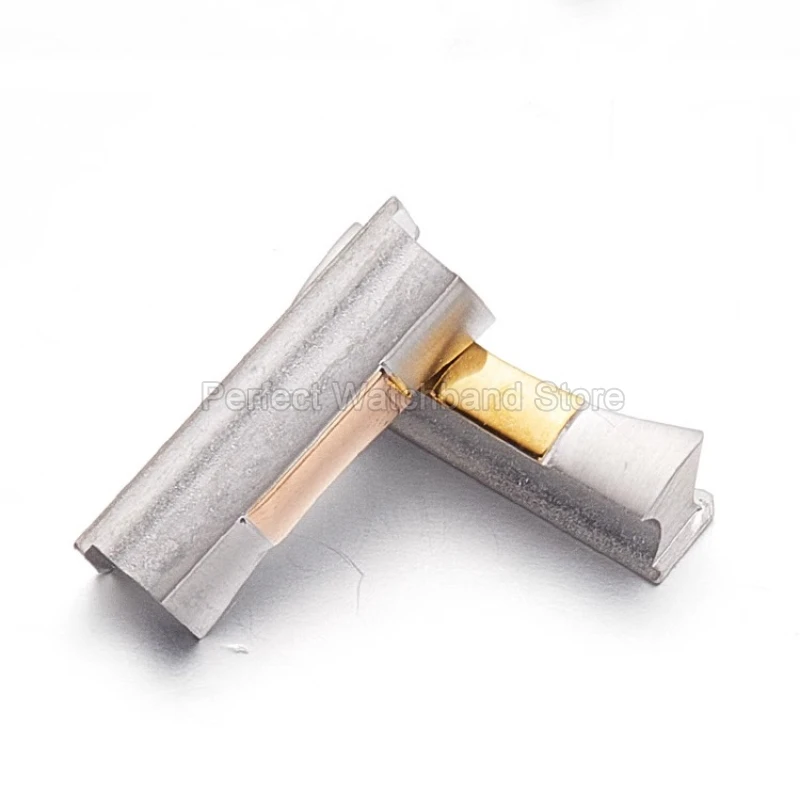 واجهة منحنية 21 مللي متر لساعة رولكس السوداء الغواصة يخت ماستر فائقة التحمل من الفولاذ المقاوم للصدأ وصلات نهاية ملحقات الساعة