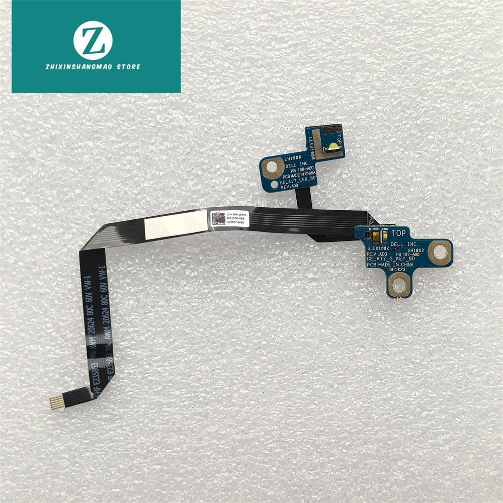 

ДЛЯ DELL G7 7700 ПЛАТА КНОПКИ ПИТАНИЯ W КАБЕЛЬ 0WJ59N