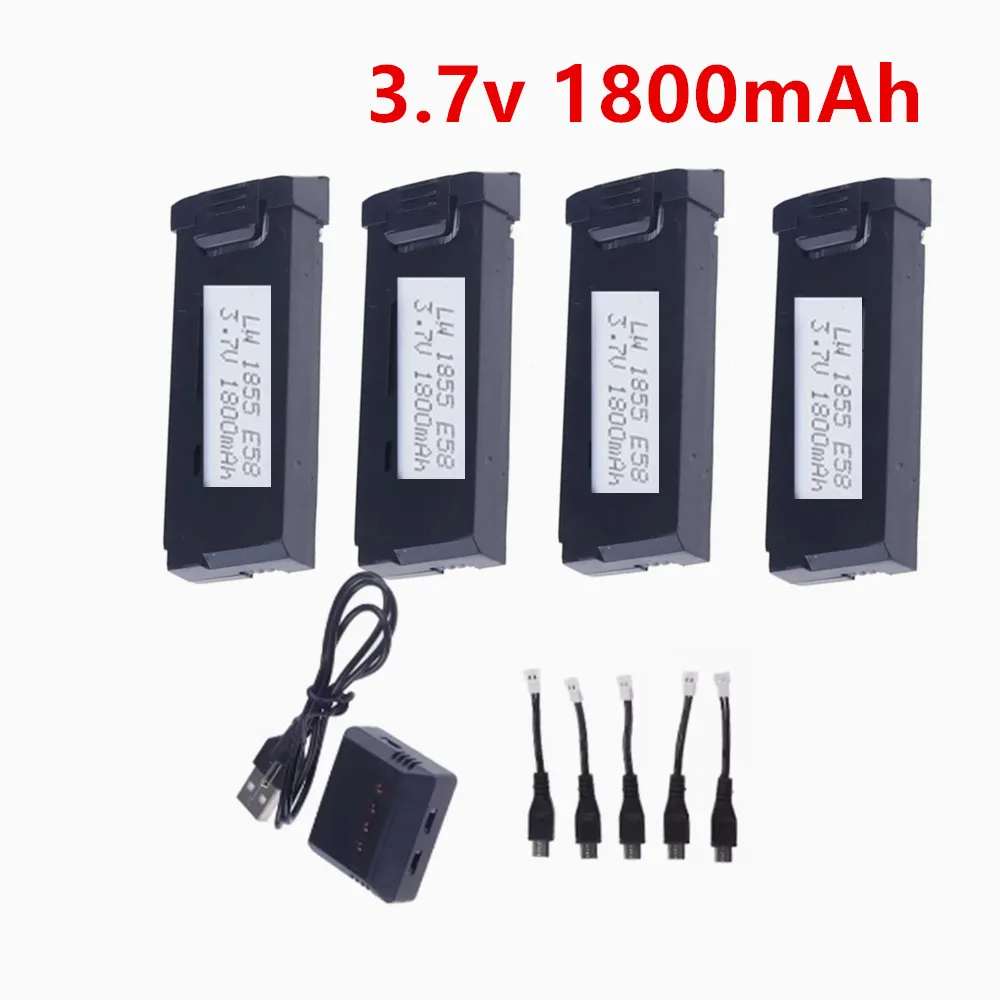 3.7V 1800mAh Lithium Battery Compatible with E58 S168 JY019 S168 Quadcopter Spare Parts