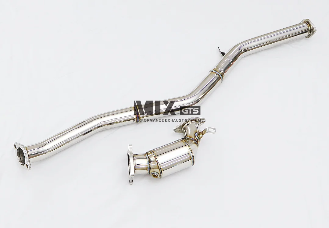 Turbo Downpipe com catalisador para Subaru Impreza, WRX STI, 2008-14, EJ20, EJ25, 3