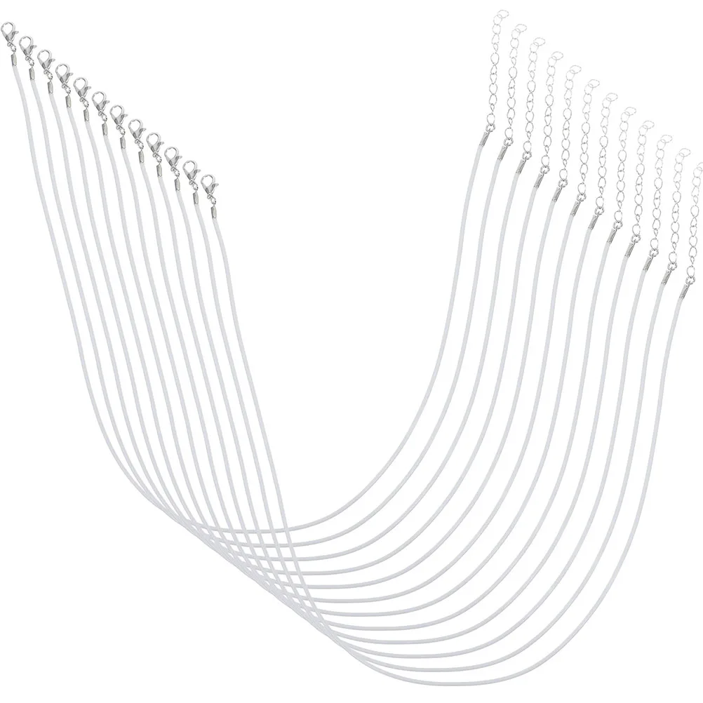 

50 PCS Wax Line Necklace Lanyard Necklaces Chains Bracelet The White