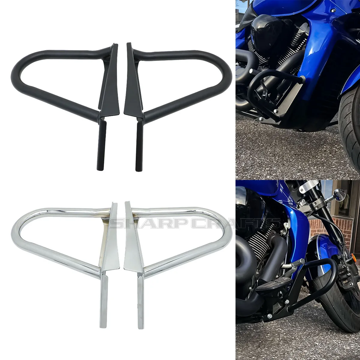 Para Suzuki bulevar VZR1800 M109R 2006-2021 motocicleta nuevas piezas parachoques de motor Protector de seguridad de motor Protector de marco de barra de choque