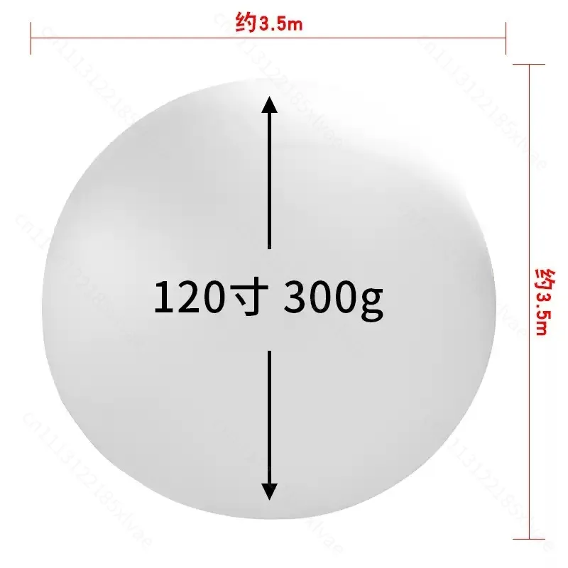 120 Inch 300g Giant White Weather Balloon 3-3.5m Inflatable Flying Balloon Outdoor Celebration Event Decor Accessories