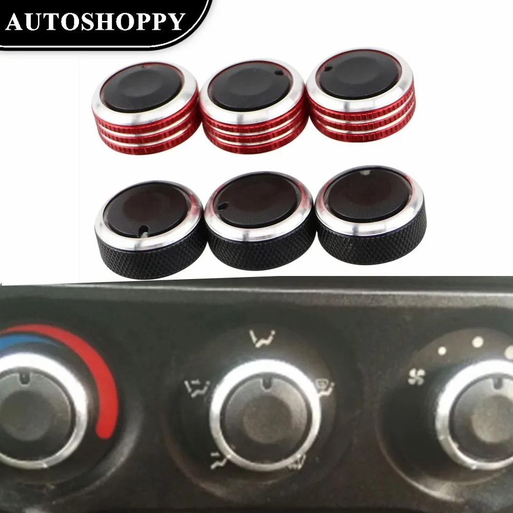 High Quality Alumnium Alloy Car Air Condition Switch Button Knob for Chevrolet Spark M100 M150 for Chery QQ3 QQ6 Accessories