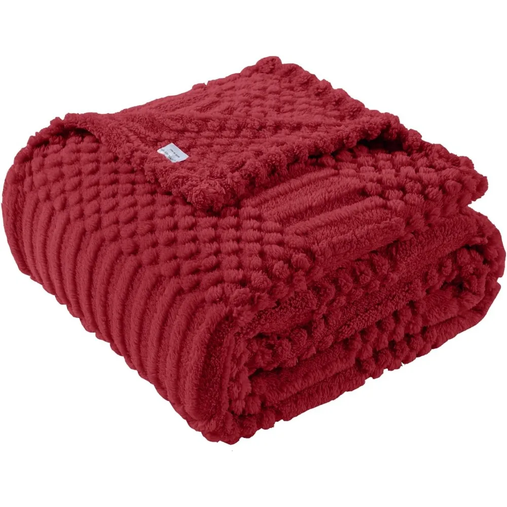 

Red 50x70 Inch Fleece Throw Blanket - Plush and Stylish, Ideal for Sofa, Couch, Chair, Bed, Living Room, and Bedroom