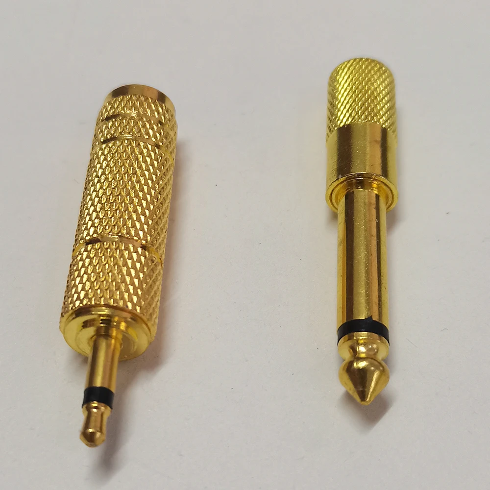 5PCS 3.5mm to 6.5mm 6.35mm 1/4 Inch Male Female Mono Audio Adapter Jack Plug Converter for Microphone Guitar Amplifier Headphone
