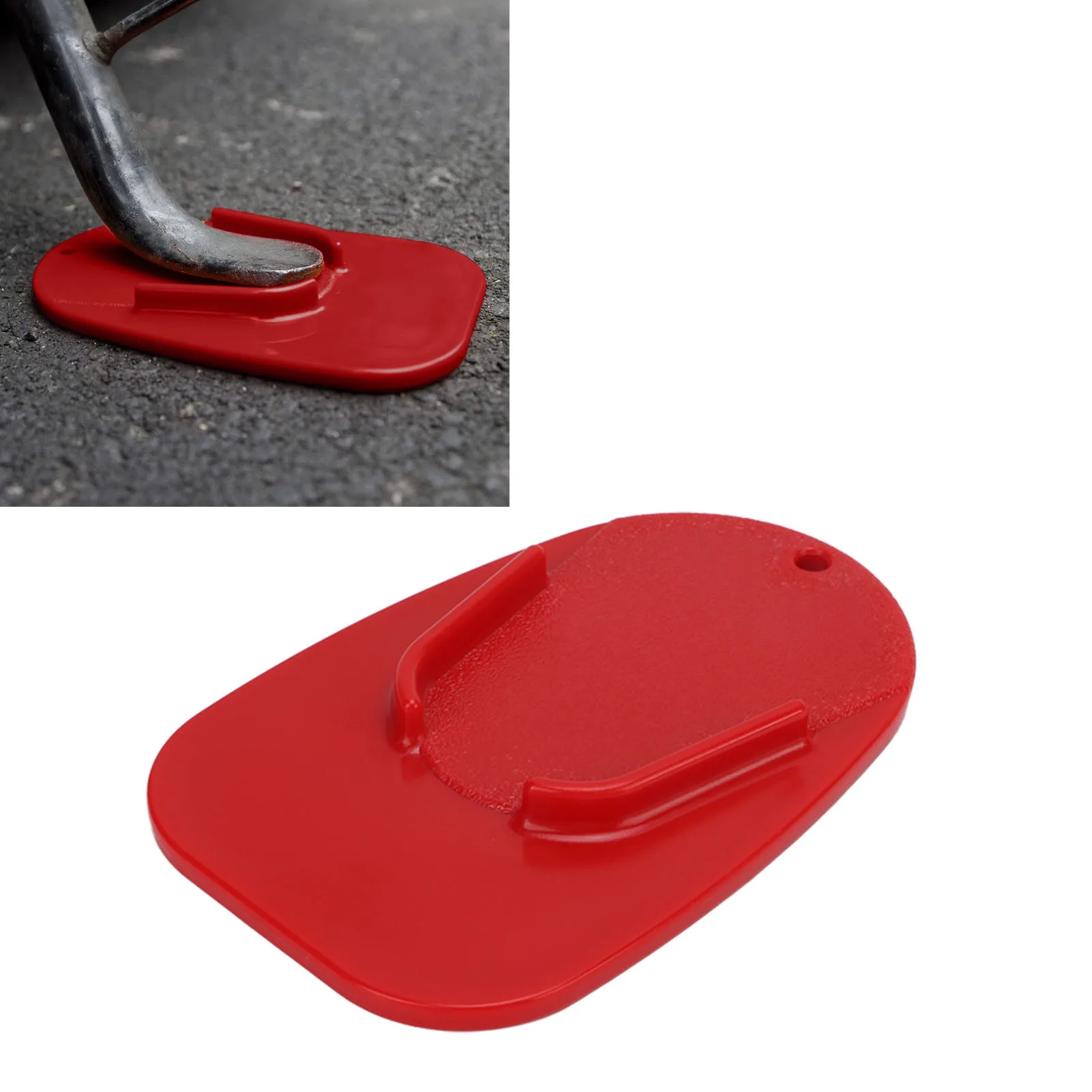 Motorrad Fuß Unterstützung Platte Motorrad Ständer Pad Seite Fuß Unterstützung Parkplatz Platte Basis Stehen Ersatz für