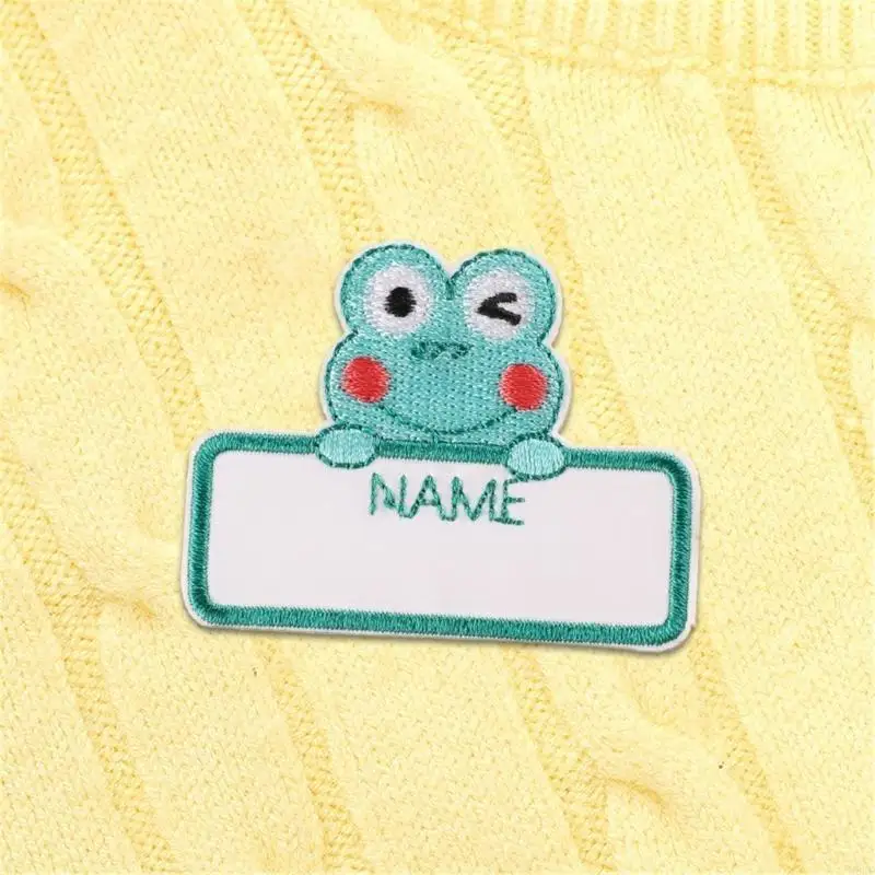 M6CD 9pcs Embroidered Name Patches With Strong Adhesive Backing For Personal Items