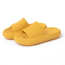 Summer Thick Platform Bathroom Home Slippers Women Slippers Soft Sole EVA Indoor Sandals Non-slip Flip Flops Women Men Slippers