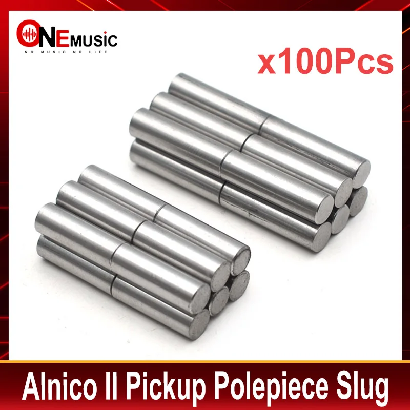 

100 шт. Alnico II Polepiece Slug D5x17/17,5/18,5 мм Alnico 2 электрическая гитара Бас Пикап магнитные прутки