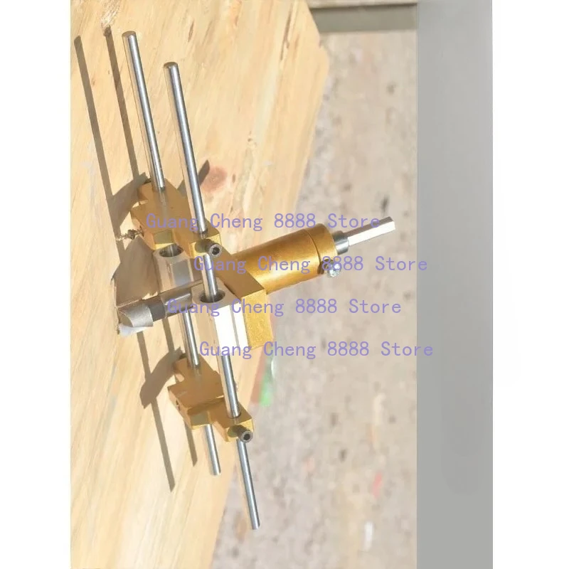 

forWoodworking Tools Lock Hole Opener Kit Lock Mortiser Slotter Jig Key Hole Drilling Guide System for Wooden Doors