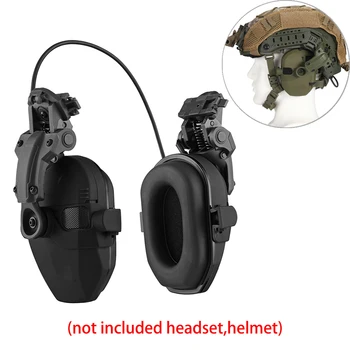 Protège-oreilles montés sur casque pour le tir, protection auditive électronique, anti-bruit, chasse active, téléphone de sauna