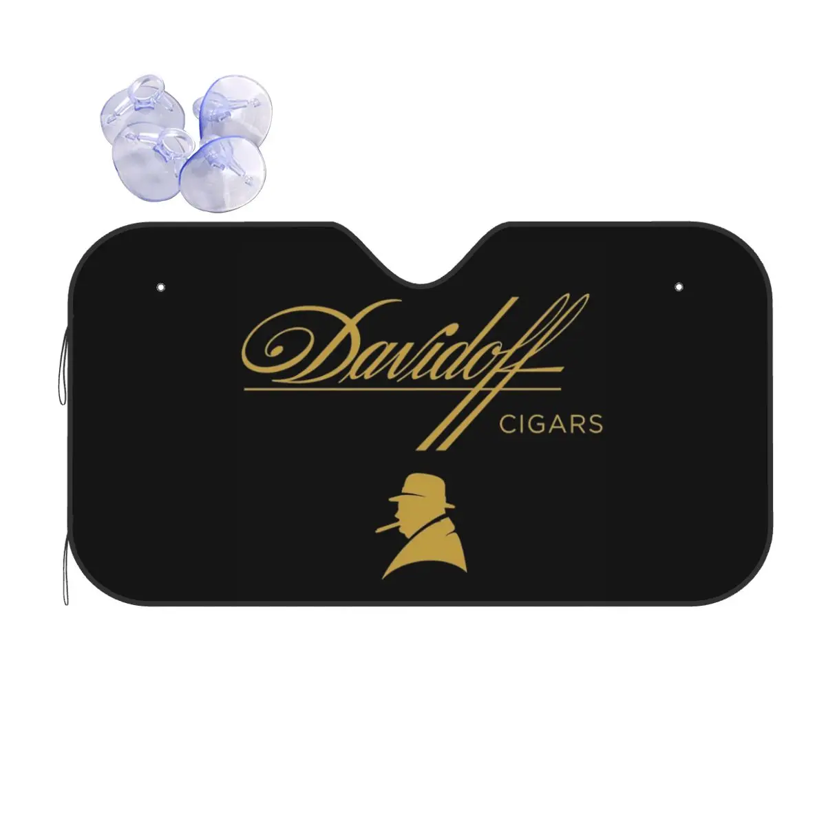 Davidoff cigarros negro sombrilla parabrisas coche parabrisas delantero ventana visera accesorios cubiertas