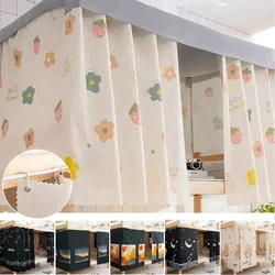 1/2/3pcs Set Dormitory Bunk Bed Curtains Blackout and Dust Protection and Privacy Protection Top Not Included Skin-friendly Soft