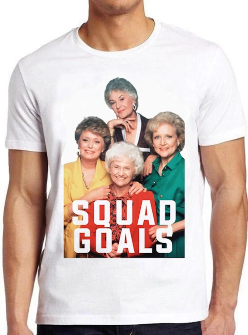 

Golden Girls Squad TV Series 80s Meme Gift Funny Tee Style Unisex Gamer Movie Music Top Mens Womens Adult Tee T Shirt 985