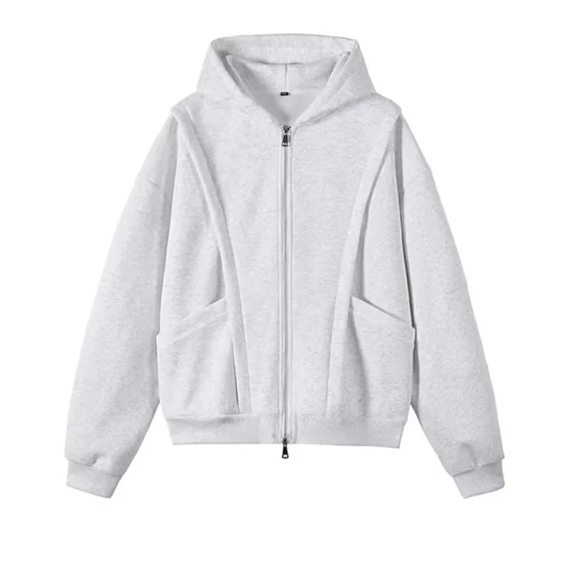 

Деконструктивный дизайн, кардиган с капюшоном, мужская весенне-осенне-зимняя повседневная куртка, молодежная куртка с длинными рукавами, мужской топ