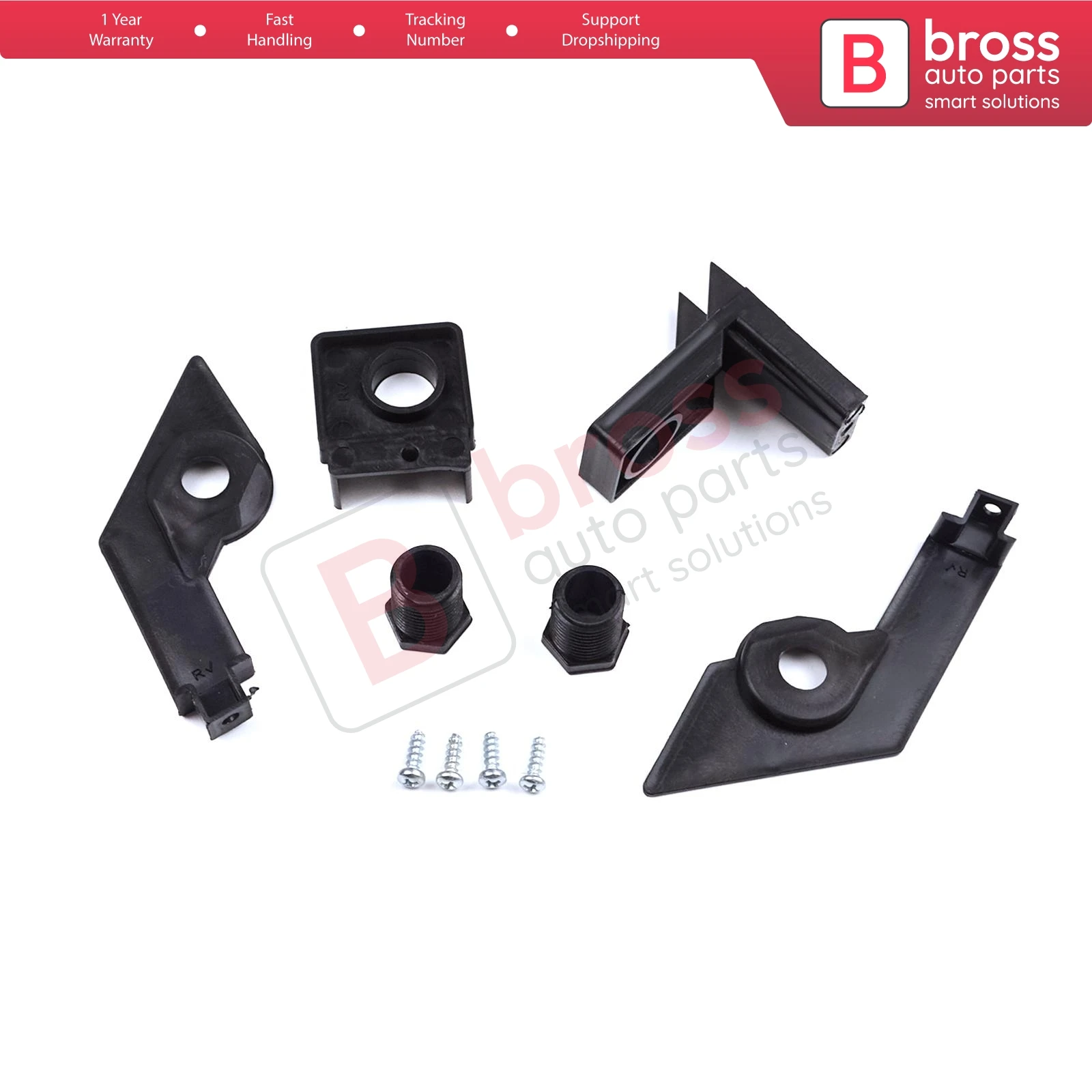 

BHL566-2 Headlight Holder Mount Repair Bracket Tab Set Right Side for VW Passat B6 3C2 3C5 2005-2011 3C0998226