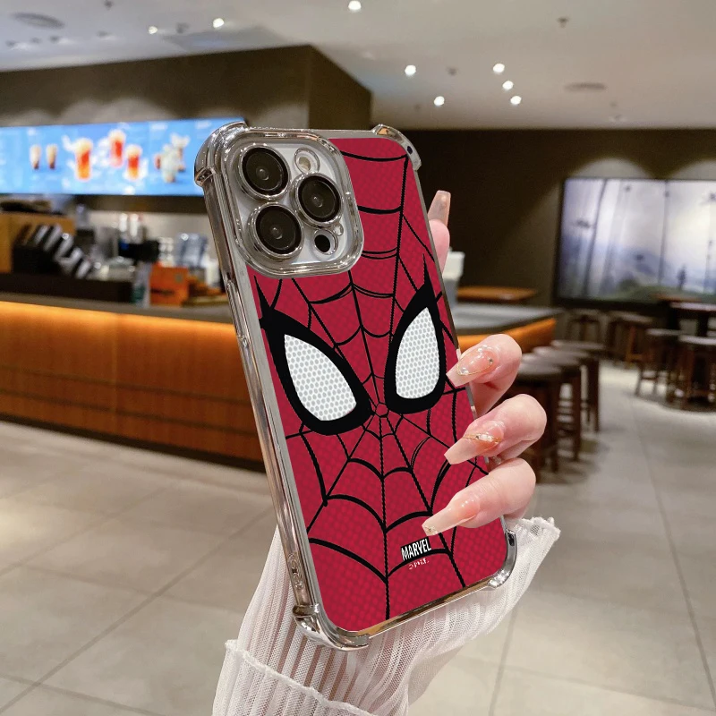 Marvel Spider-Man Pittura Cassa Del Telefono Per VIVO Y27 Y17S Y28 Y03 Y04 Y19S Y29 Y39 Y35 Y36 Y17 Y15 Y02s Y19 Y22 Y02 Airbag Copertura