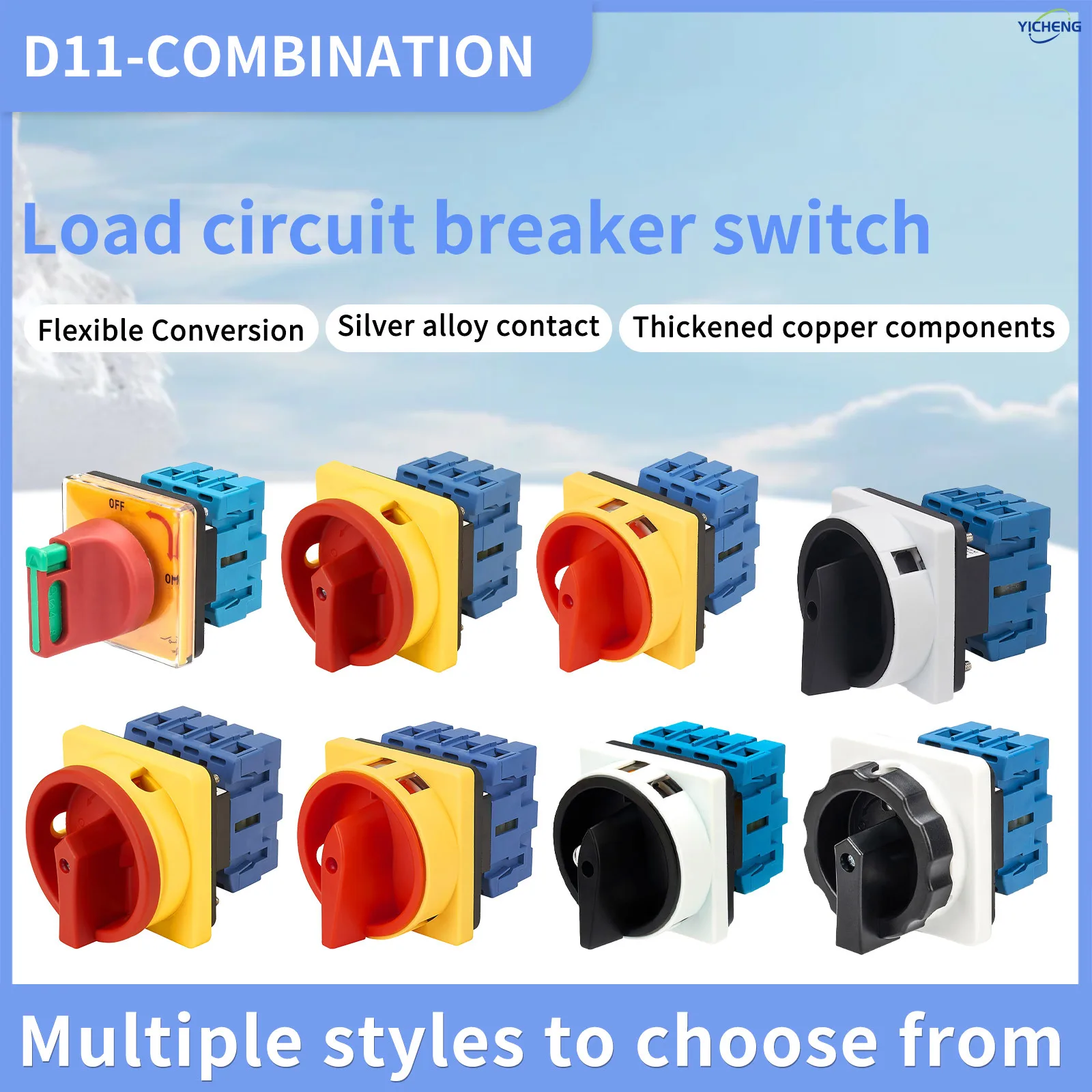 The main control of the load power Disconnectors switch cuts off the load circuit.AC440V,25A~100A three wire/four wire optional