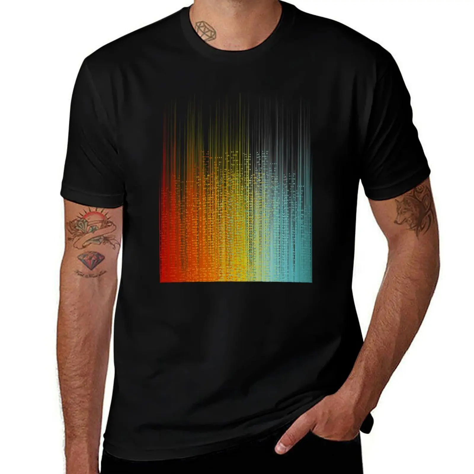 

City Lights T-Shirt cotton t shirts man 100% black cotton t-shirt plain for man package