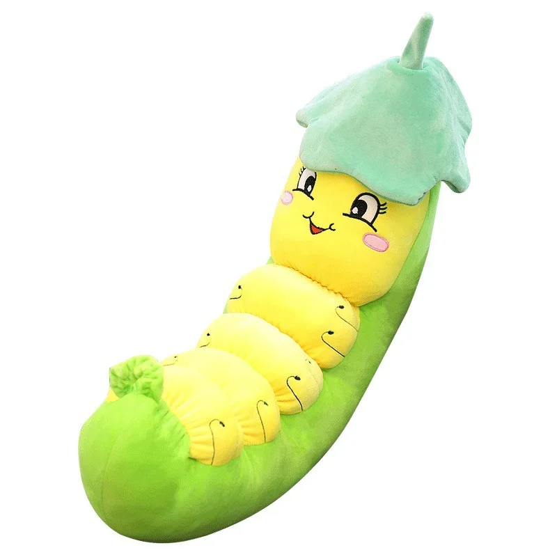 Caterpillar Silkworm Baby Plush Toy Pillow Cushion Lotus Leaf Caterpillar Doll Doll Rag Doll Gift